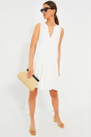 White Swiss Dot Sleeveless Kenzo Dress