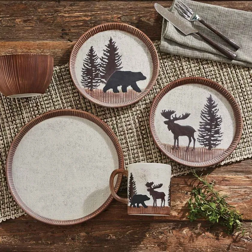 Wilderness Trail Moose Salad Plate - Set of 4